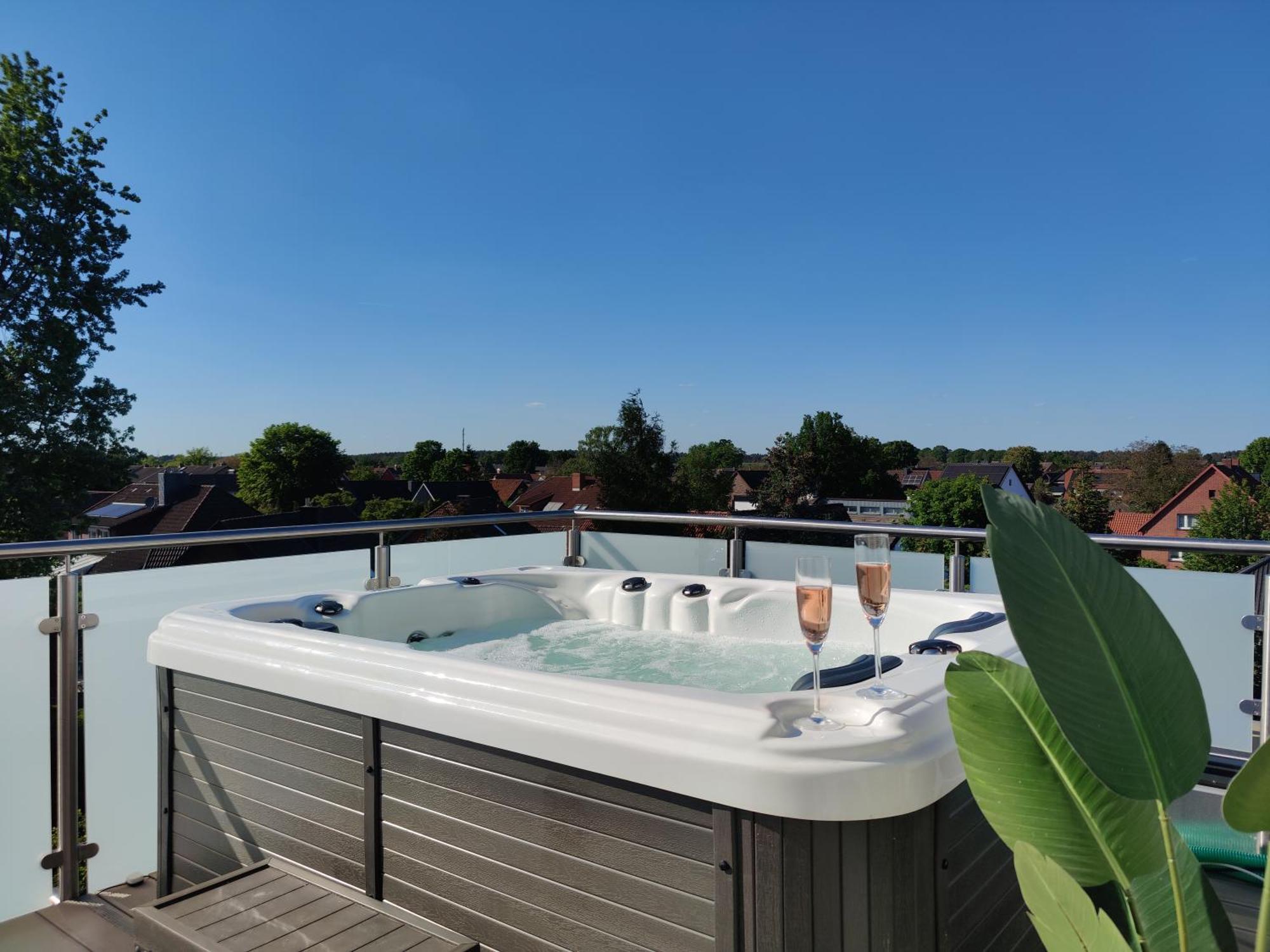 Penthouse Mit Whirlpool Im Herzen Von Niedersachsen Burgwedel  Zewnętrze zdjęcie