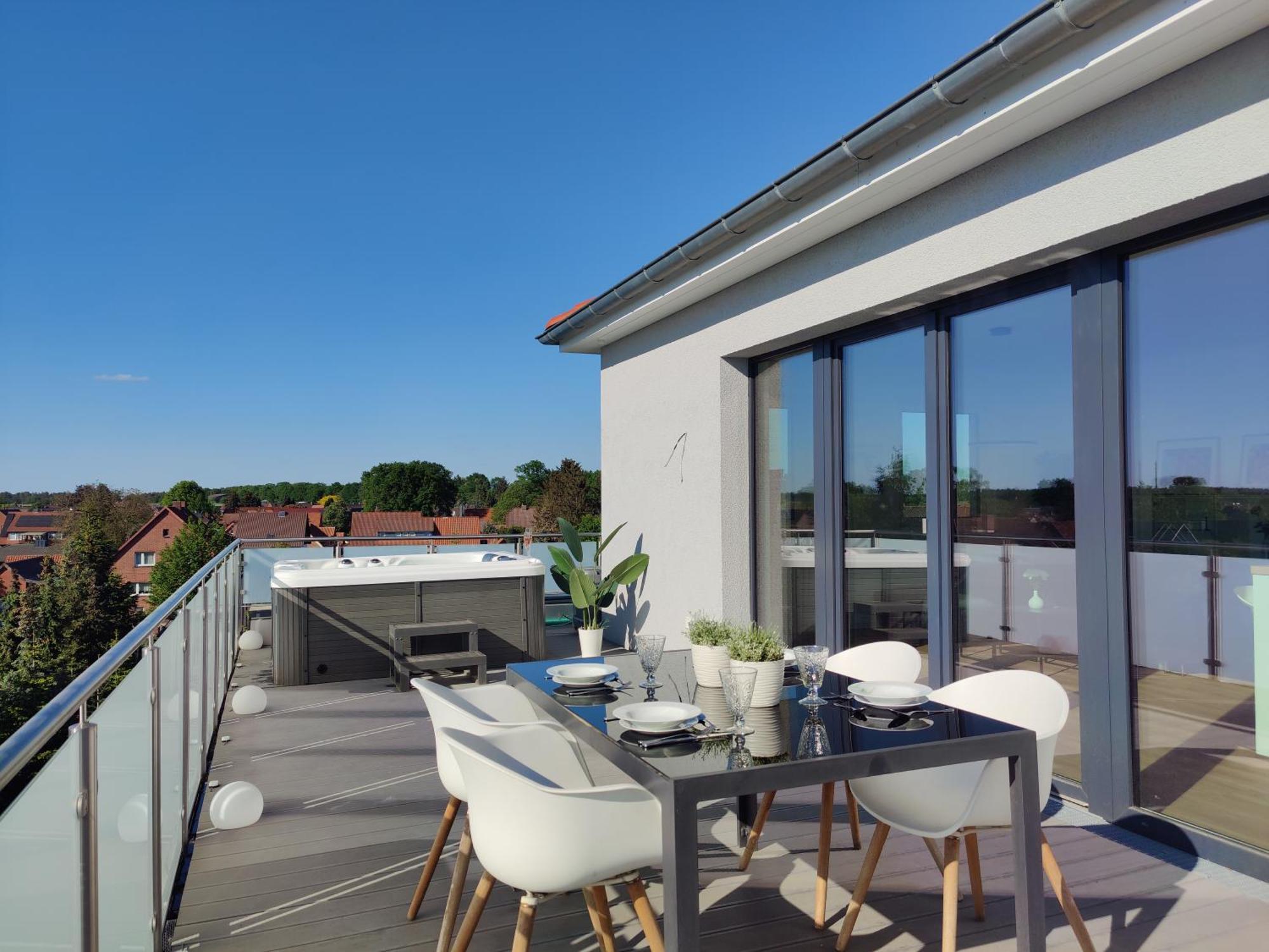Penthouse Mit Whirlpool Im Herzen Von Niedersachsen Burgwedel  Zewnętrze zdjęcie
